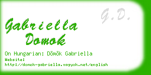 gabriella domok business card